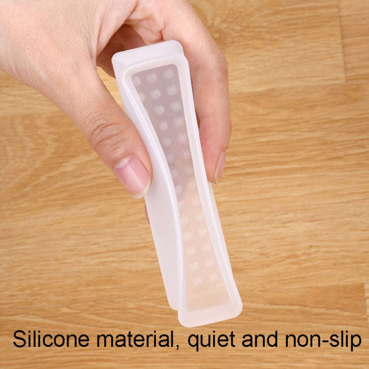 4pcs /Set Childrens Bed Feet Silicone Fixed Anti-Slip Mat Silent Wear-Resistant Bed Feet Protecto...