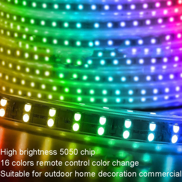 1m Waterproof Colorproof LED Strips Neon Light Bar, Style: 5050 60 Beads RGB Light Strip