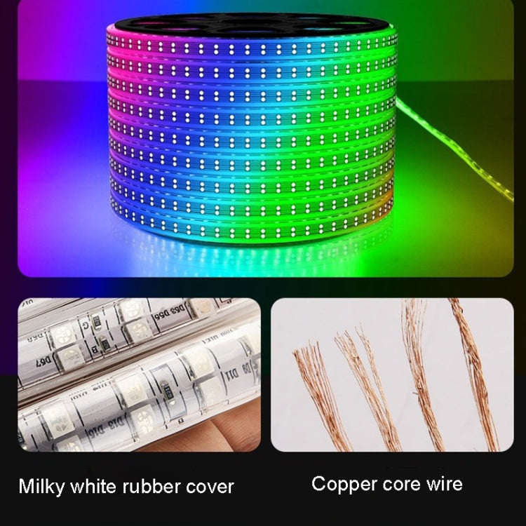 1m Waterproof Colorproof LED Strips Neon Light Bar, Style: 5050 60 Beads RGB Light Strip