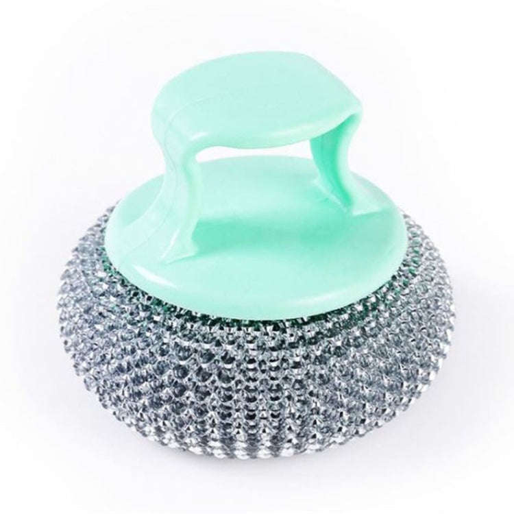 Removable Cleaning Wire Ball Kitchen Pot And Dish Brush(Random Handle+Ball)