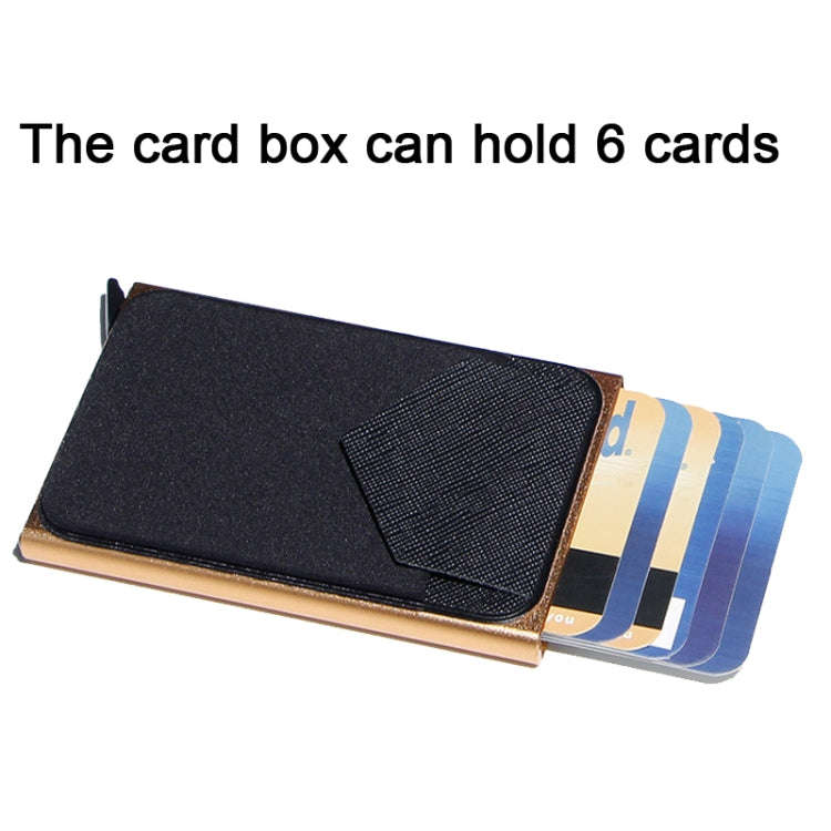 Pop Up Metal Card Holder with Lycra Cloth RFID Aluminum Alloy Credit Card Box(Silver)