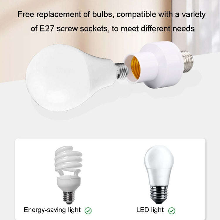 9x5.2cm E27 Screw Smart Light Holder Wireless Bluetooth Remote Control Lamp Base