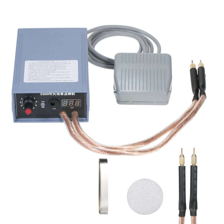 Portable 18650 Battery Spot Welder 5000W High Power Handheld Spot Welding Machine, Style: Footswi...