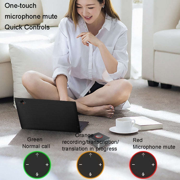 Lenovo Thinkplus MCP01 Intelligent Video Conference Omnidirectional Microphone Sound Portable Blu...