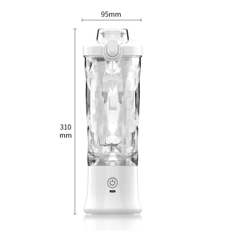 Portable Multifunctional USB Charging Juice Cup Mini Electrical Blender(Pink)