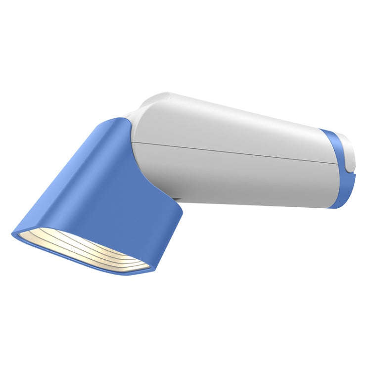 Multifunctional Reading Desk Lamp Flashlight Wall Mounted Bedside Lamp Folding Camping Lamp(Blue)
