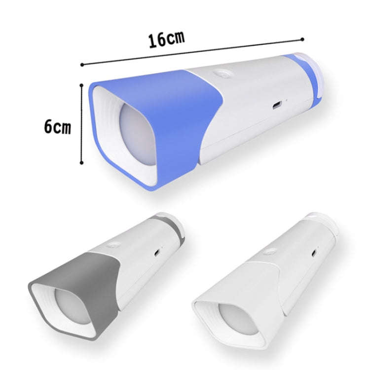 Multifunctional Reading Desk Lamp Flashlight Wall Mounted Bedside Lamp Folding Camping Lamp(White)