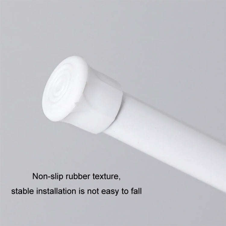 Baking Paint No Punch Curtain Telescopic Rod Hooks Support Bracket, Length: 55cm-90cm