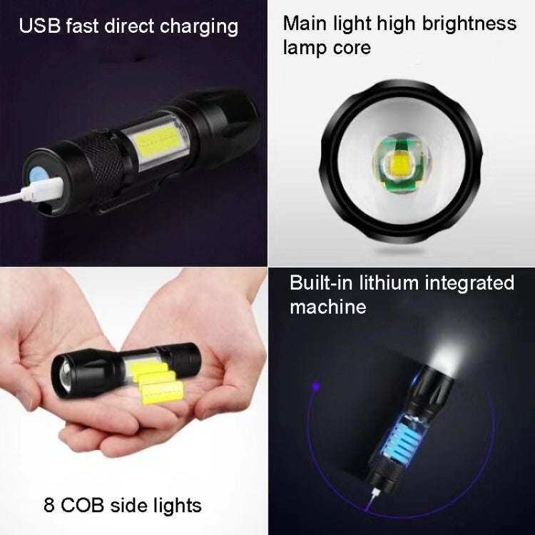Mini Portable Flashlight Strong Light Charging Durable LED Light