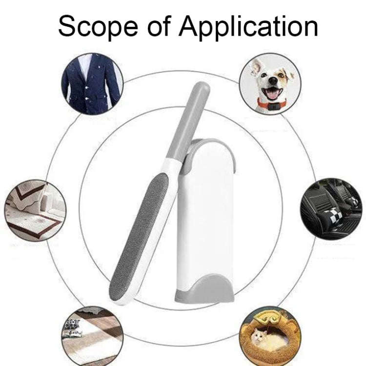 Clothes Sofa Dust Remover Household No-wash Double-sided Electrostatic Hair Removal Brush, Color:...