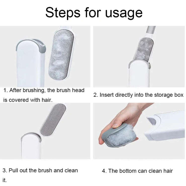 Clothes Sofa Dust Remover Household No-wash Double-sided Electrostatic Hair Removal Brush, Color:...