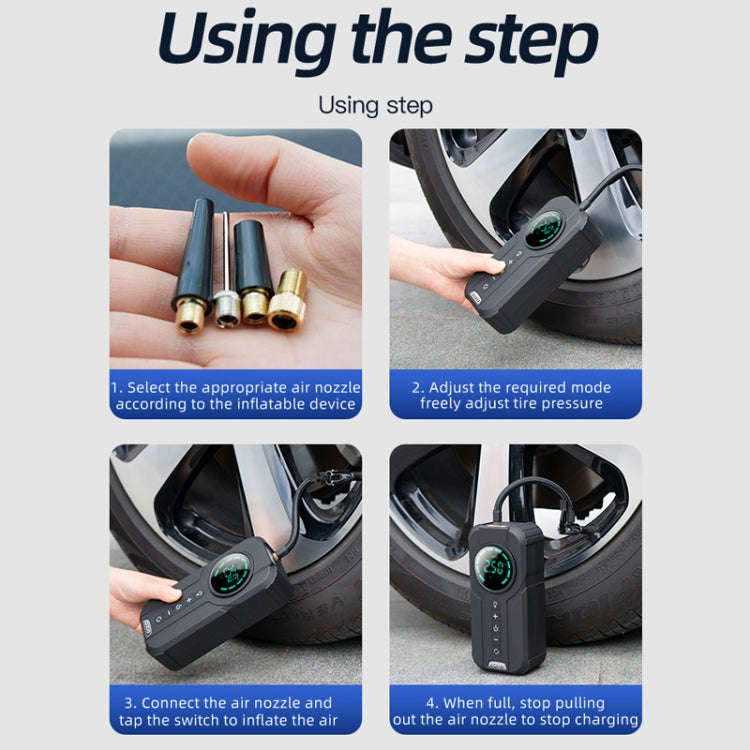 Car Wireless Inflatable Pump Electric Car Tyre 12V High Power Inflator(Upgrade)
