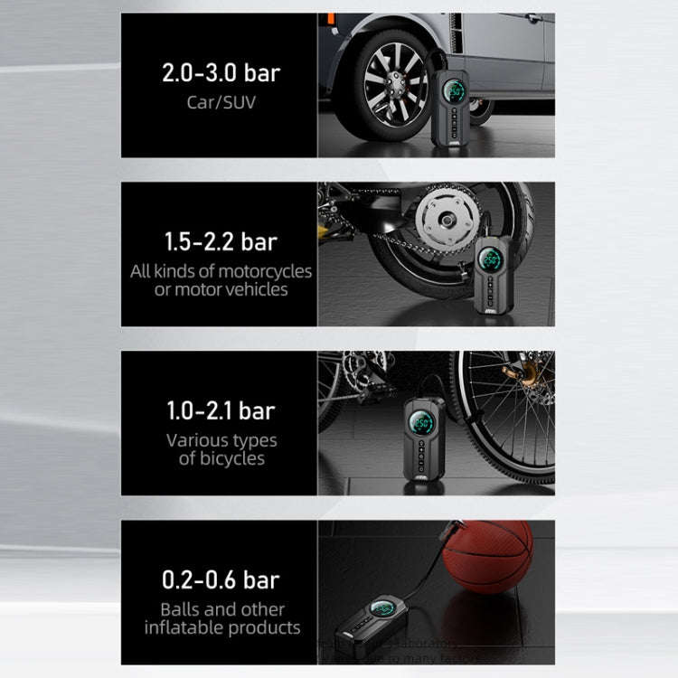 Car Wireless Inflatable Pump Electric Car Tyre 12V High Power Inflator(Upgrade)