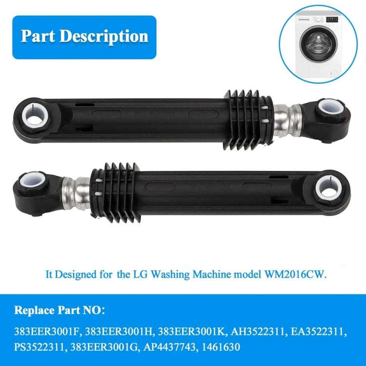 For LG Washing Machine Model WM2016CW  4901ER2003A Shock Absorber Set(Black)