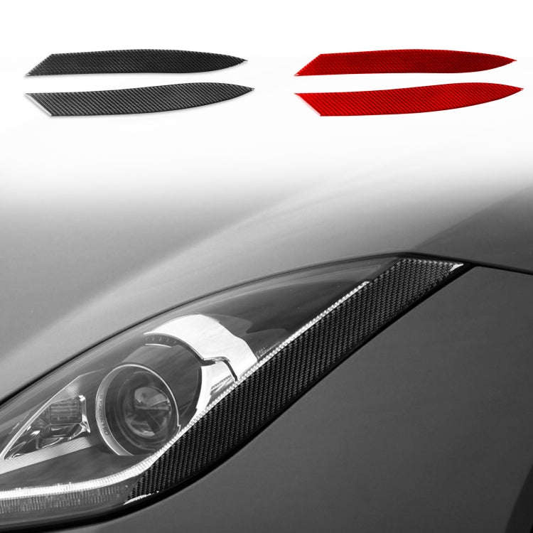 For Jaguar F-TYPE 2013+ Universal Light Eyebrow Sticker For Left And Right Drive(Black)