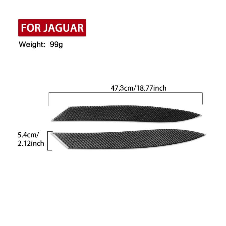 For Jaguar F-TYPE 2013+ Universal Light Eyebrow Sticker For Left And Right Drive(Red)
