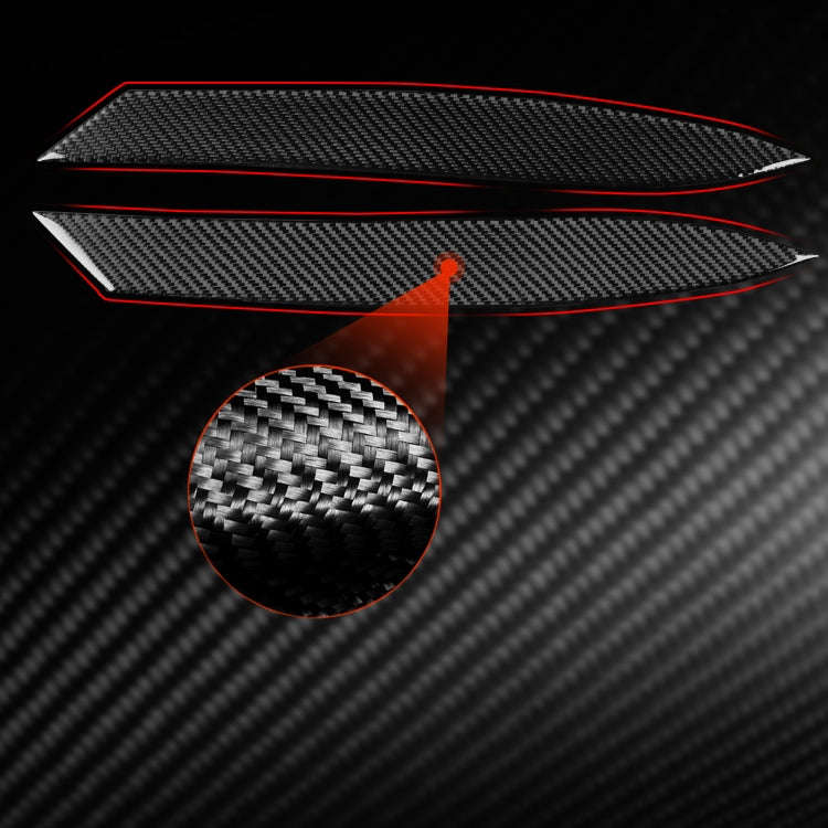 For Jaguar F-TYPE 2013+ Universal Light Eyebrow Sticker For Left And Right Drive(Black)