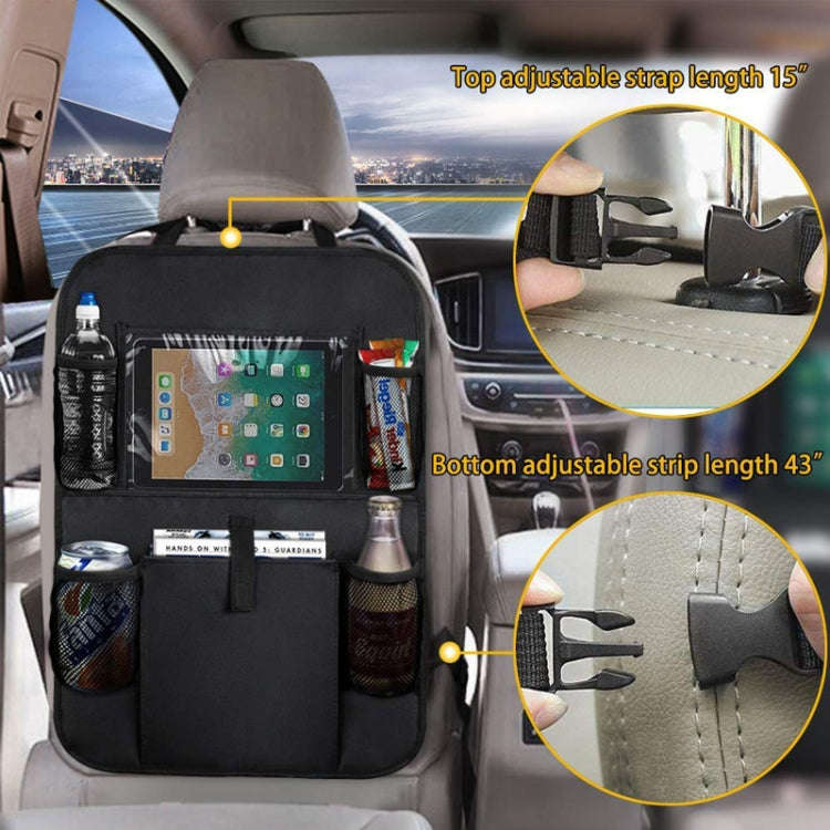 Car Seatback Organiser Storage Hanging Bag(Black)
