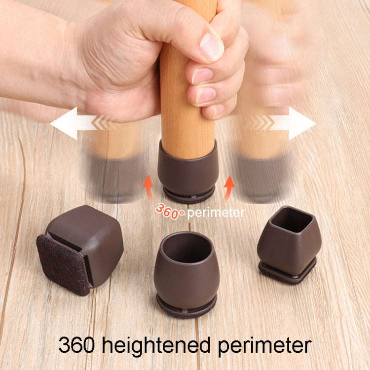 1 inch 8pcs /Set 15 Degree Tilt Table And Chair Feet One-Piece Shock-Absorbing Protective Cover F...