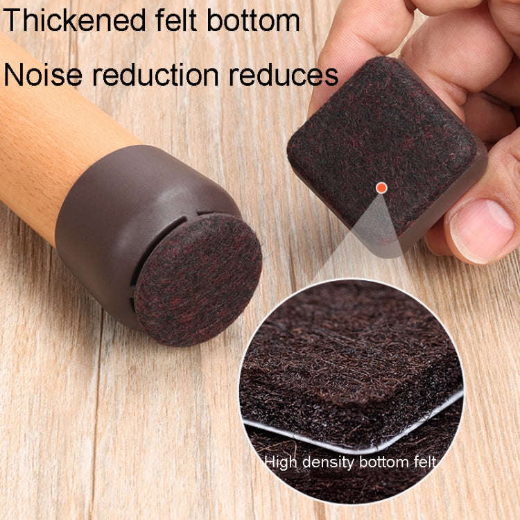 1 inch 8pcs /Set 15 Degree Tilt Table And Chair Feet One-Piece Shock-Absorbing Protective Cover F...