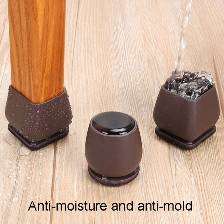 1 inch 8pcs /Set 15 Degree Tilt Table And Chair Feet One-Piece Shock-Absorbing Protective Cover F...