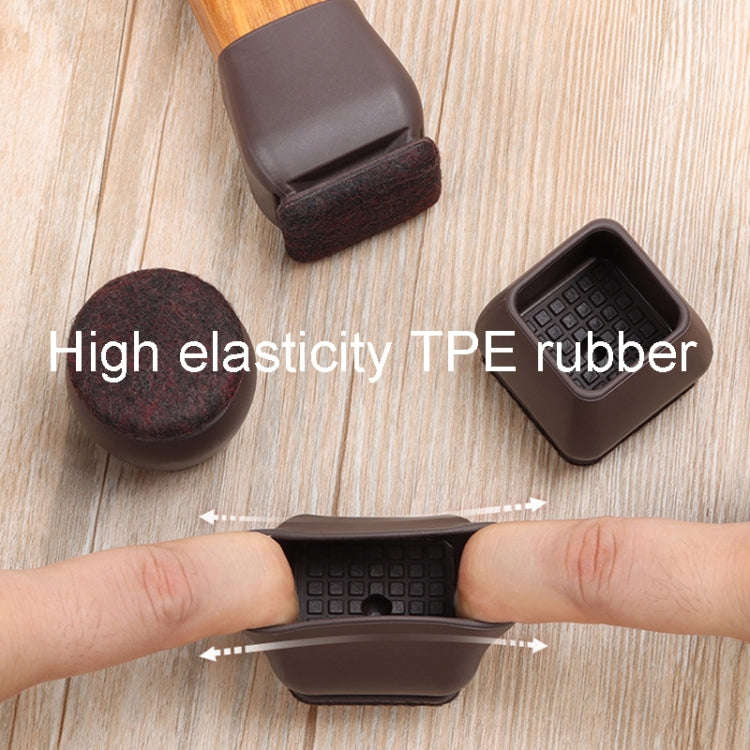 1 inch 8pcs /Set 15 Degree Tilt Table And Chair Feet One-Piece Shock-Absorbing Protective Cover F...