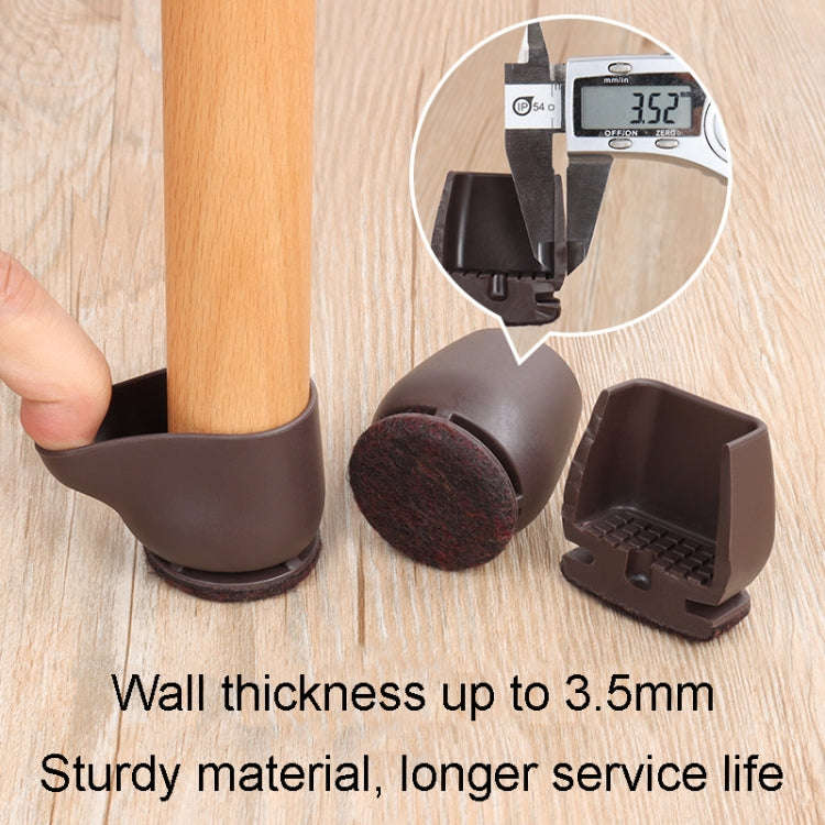 1 inch 8pcs /Set 15 Degree Tilt Table And Chair Feet One-Piece Shock-Absorbing Protective Cover F...