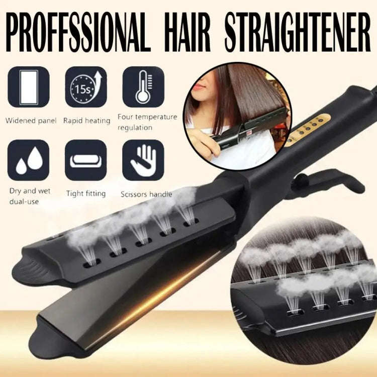 4-Speed Temperature Control Hair Straightening Clip Hair Straightener Hairdressing Tools UK Plug