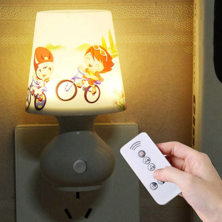 Plug-In Cup-Shaped Night Light Girl Bedroom Bedside Dim Lamp With Remote ControlCN Plug, Style...