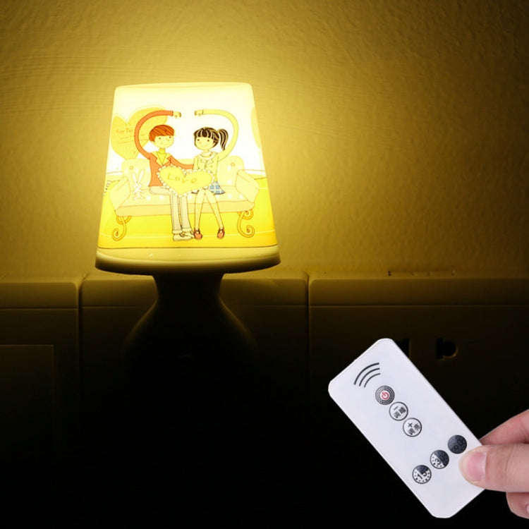Plug-In Cup-Shaped Night Light Girl Bedroom Bedside Dim Lamp With Remote ControlCN Plug, Style...