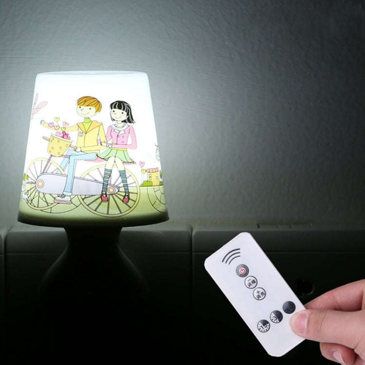 Plug-In Cup-Shaped Night Light Girl Bedroom Bedside Dim Lamp With Remote ControlCN Plug, Style...