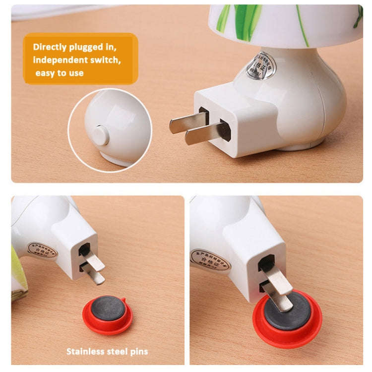 Plug-In Cup-Shaped Night Light Girl Bedroom Bedside Dim Lamp With Remote ControlCN Plug, Style...