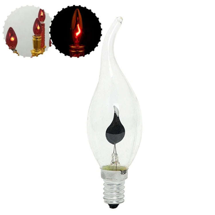 Retro Flame Light Bulb LED Energy-saving Light Source Candle Decorative Light Bulb, Color tempera...
