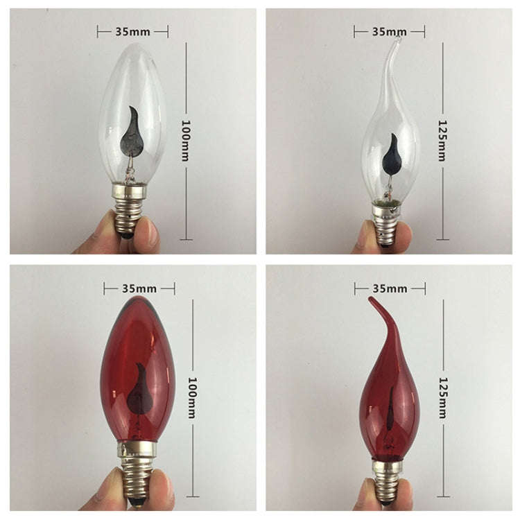 Retro Flame Light Bulb LED Energy-saving Light Source Candle Decorative Light Bulb, Color tempera...