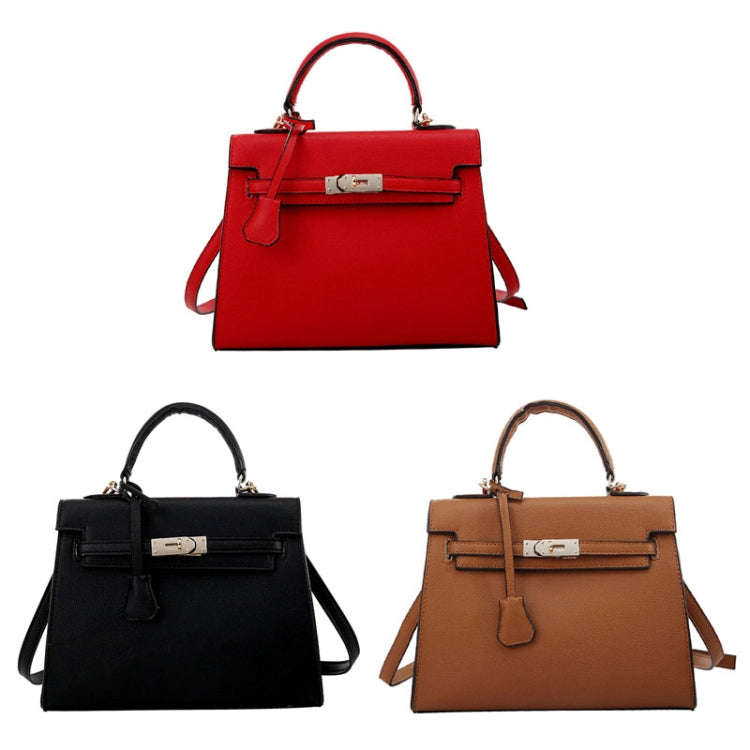 Autumn And Winter Women Hundred Crossbody Handbag Single Shoulder Kelly Bag(Brown)