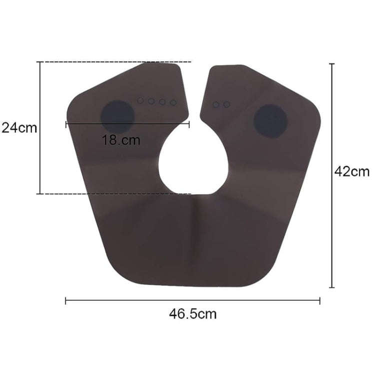 Hair Cutting Adjustable Shawl Capes Silicone Hairdressing Pad Neck Wrap Guard for Salon, Spec: La...