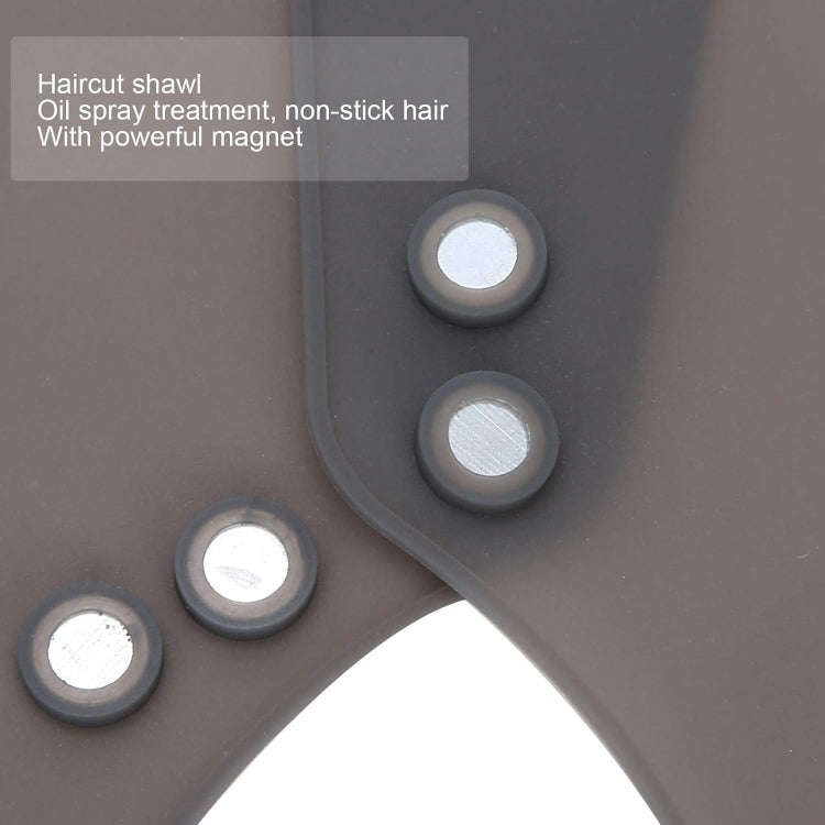 Hair Cutting Adjustable Shawl Capes Silicone Hairdressing Pad Neck Wrap Guard for Salon, Spec: La...