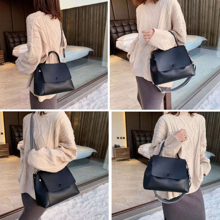 Autumn And Winter Simple Women Handbag Versatile Single Shoulder Crossbody Bag(Brown)