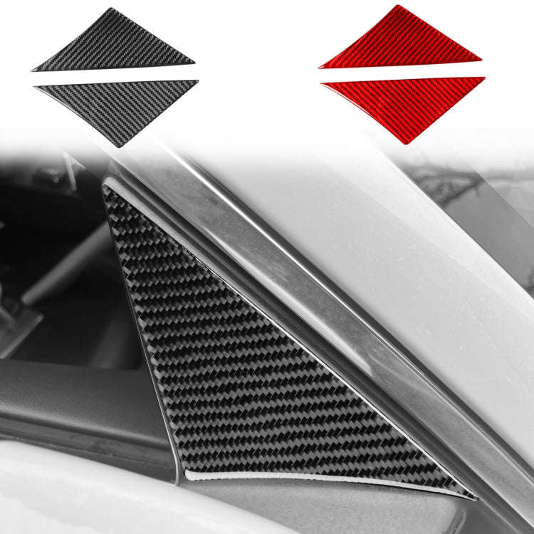 For Jaguar F-TYPE 2013+ Universal A-Pillar Sticker For Left And Right Drive(Black)