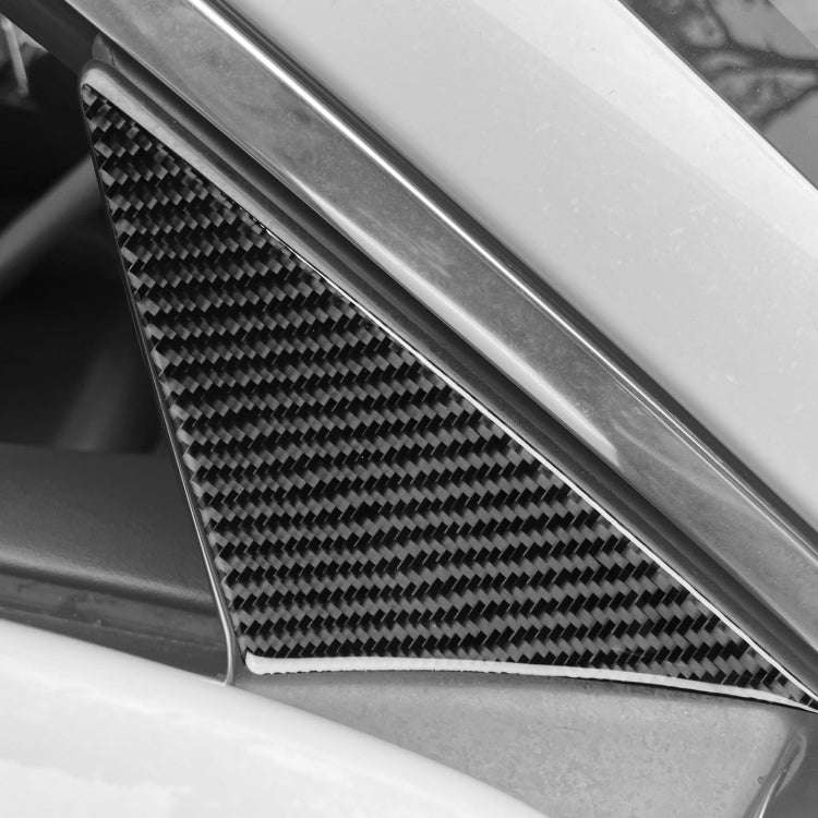 For Jaguar F-TYPE 2013+ Universal A-Pillar Sticker For Left And Right Drive(Black)