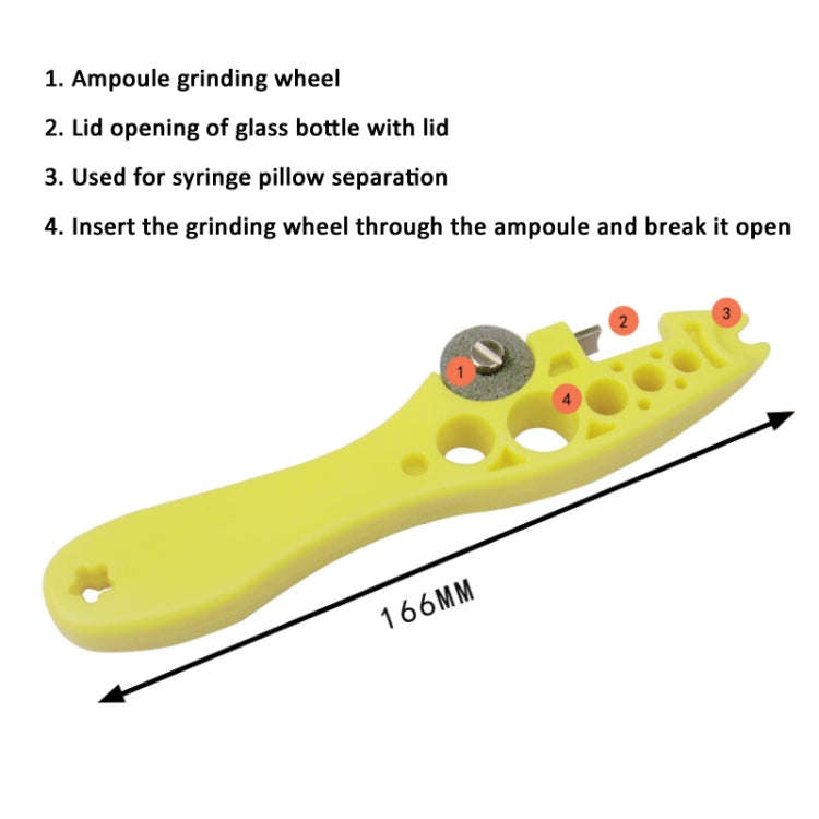 Ampoule Bottle Opener Multifunctional Medicine Vial Cutting Tool Device(Blue)