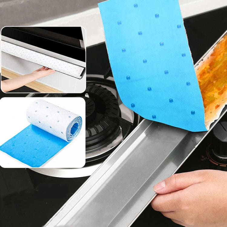 10pcs /Pack Disposable Oil Groove Suction Paper for Cooker Hoods, Spec: 10x90cm Thickened