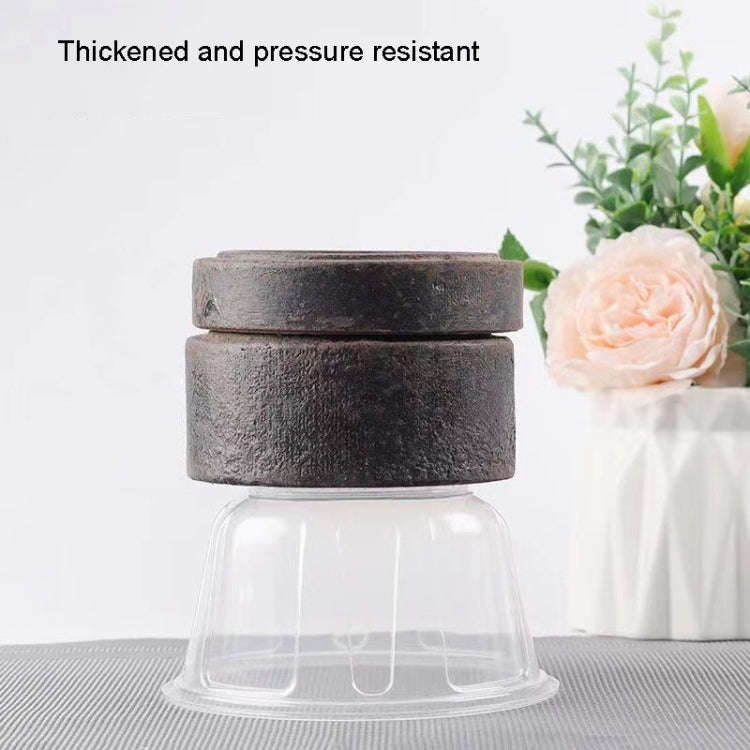 18pcs /Pack HEJIAHAO Food Grade Disposable Bowl Round Thickened Transparent Plastic Bowl