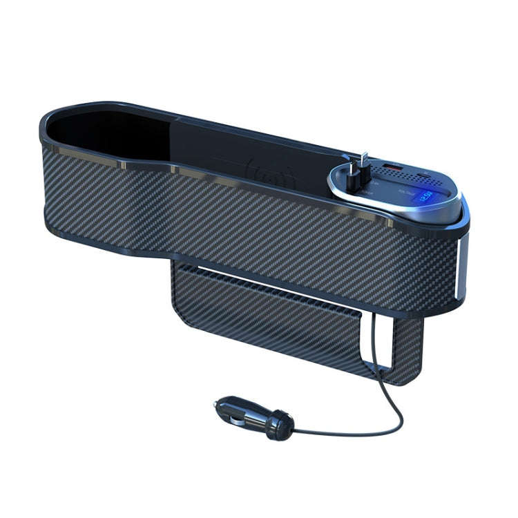 Digital Display Multifunctional Super Fast Charging Car Seat Gap Storage Box, Model: With Wireles...