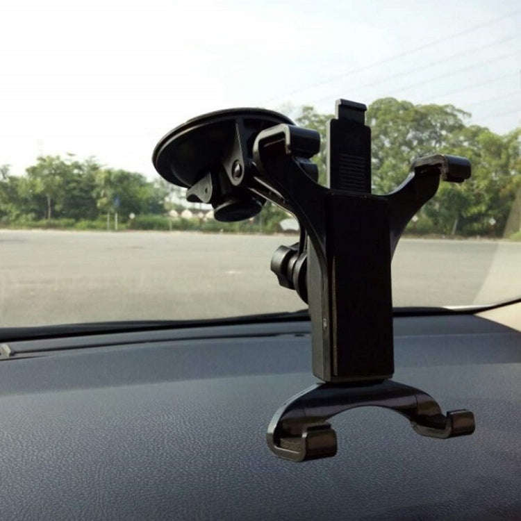 Car Dashboard Silicone Suction Cup Rotatable Tablet Four-claw Holder(Black)