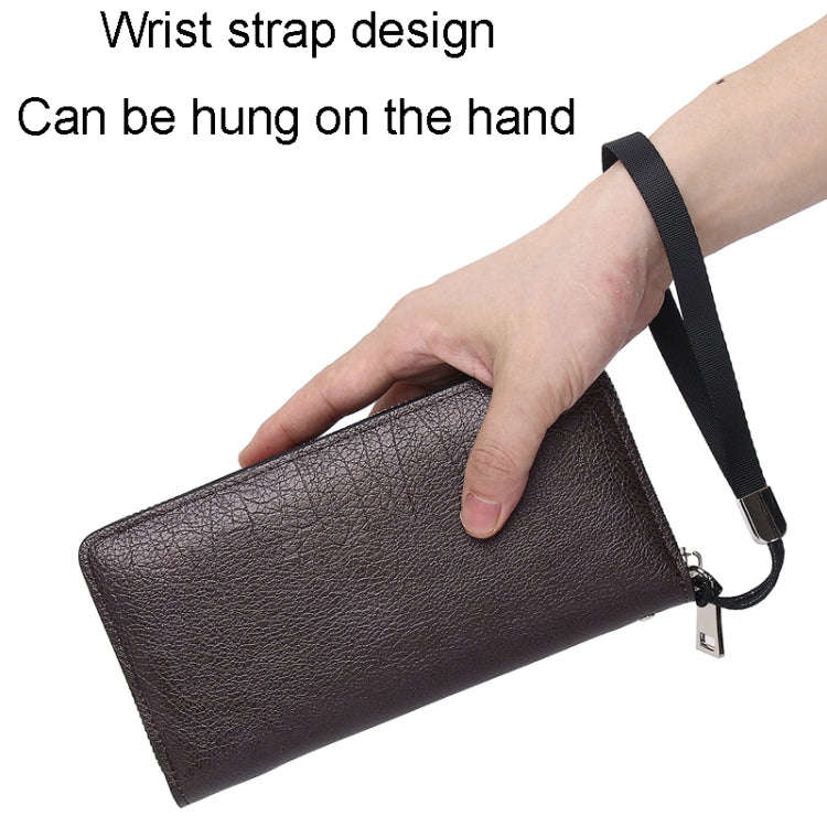 Ladies Long Casual Hand Clutch Bag Multi Card Position Zipper Phone Pouch, Model: W15840-14