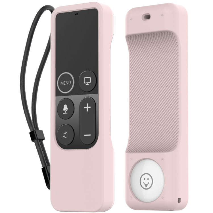For Apple TV HD / 4K+AirTag AhaStyle PT157 Remote Control Tracker 2 In 1 Silicone Protective Cove...