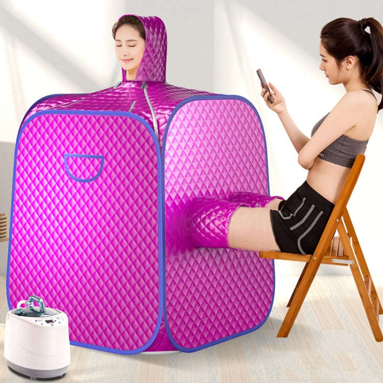 Dual Person Portable Steam Sauna Spa With Pot Set Weight Loss Skin Spa Machine US Plug 110V(Red)