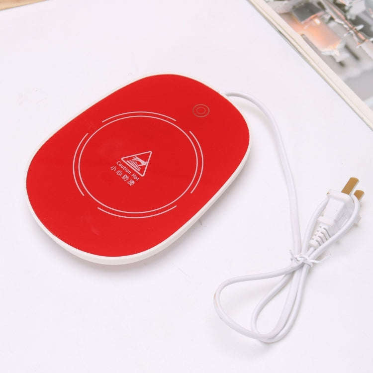 Constant Temperature Heating Coaster Intelligent Thermal Insulation Heating Base, CN Plug(Red)