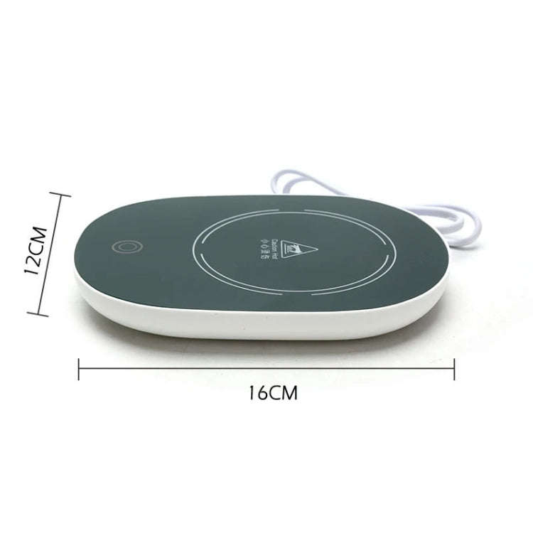 Constant Temperature Heating Coaster Intelligent Thermal Insulation Heating Base, CN Plug(Green)